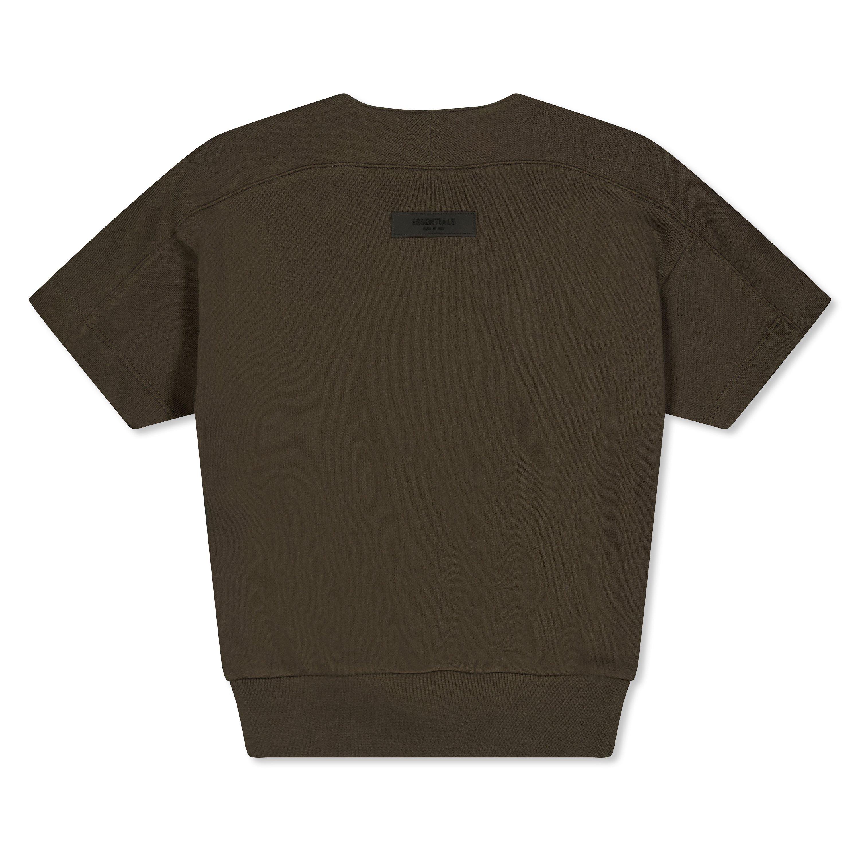 Off Black - Fear Of God Essentials - Unisex Kids' Baseball Henley Long Sleeve T-Shirt - 2