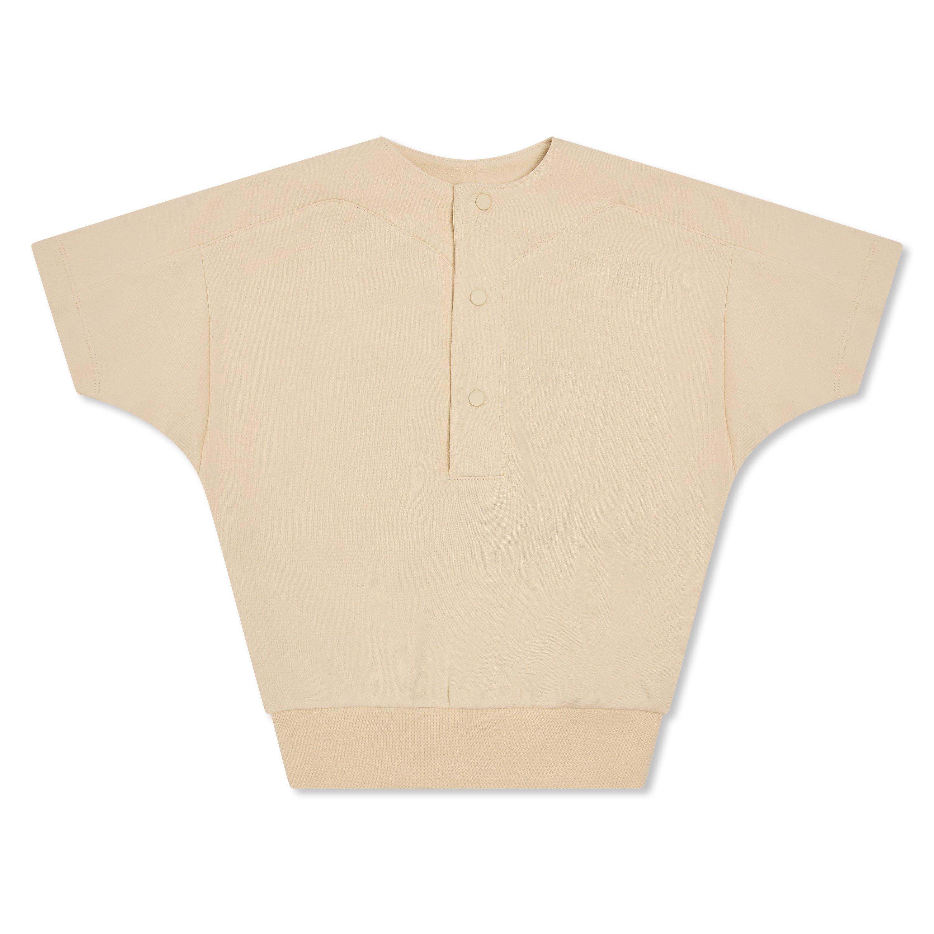 Egg Shell - Fear Of God Essentials - Unisex Kids' Baseball Henley Long Sleeve T-Shirt - 1