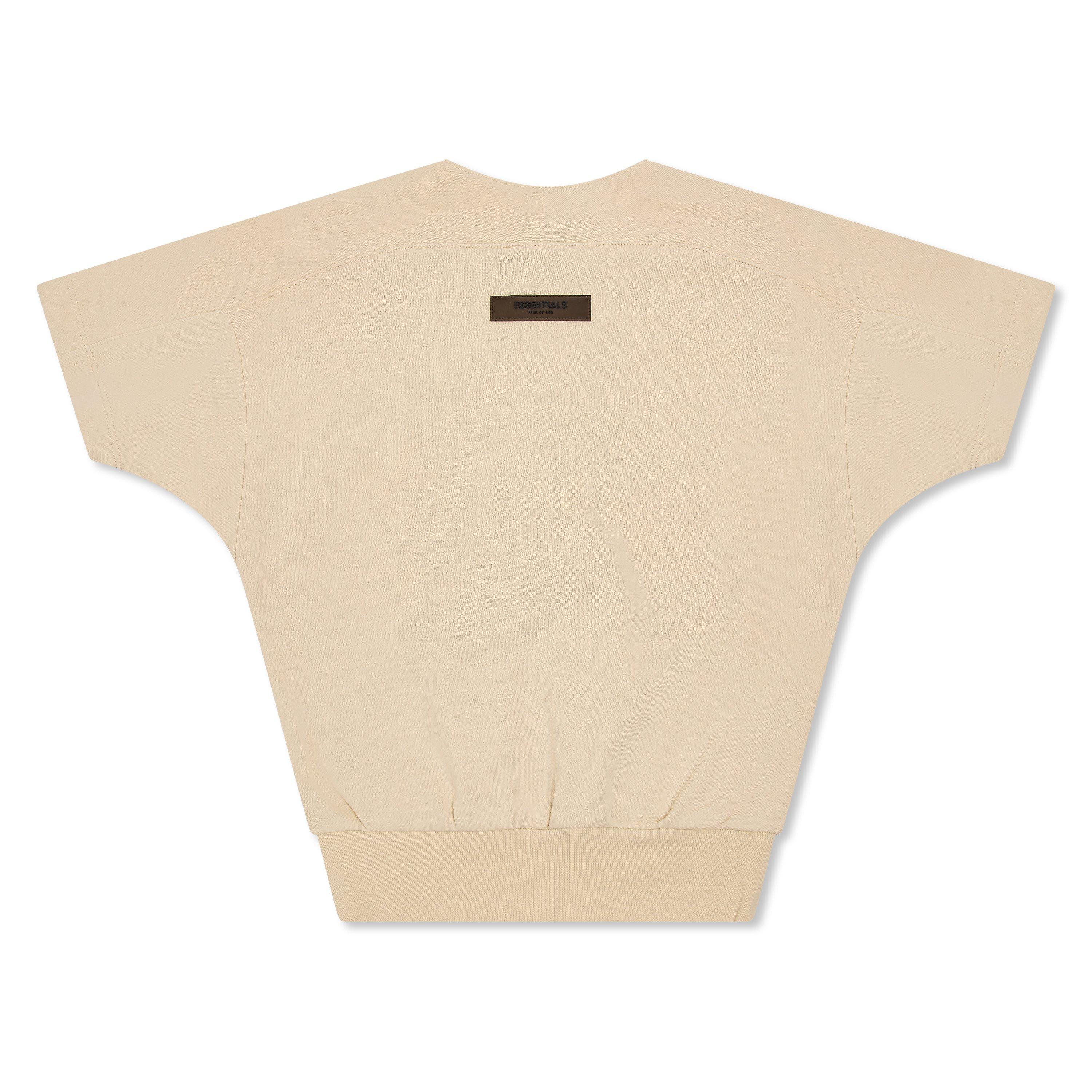 Egg Shell - Fear Of God Essentials - Unisex Kids' Baseball Henley Long Sleeve T-Shirt - 2