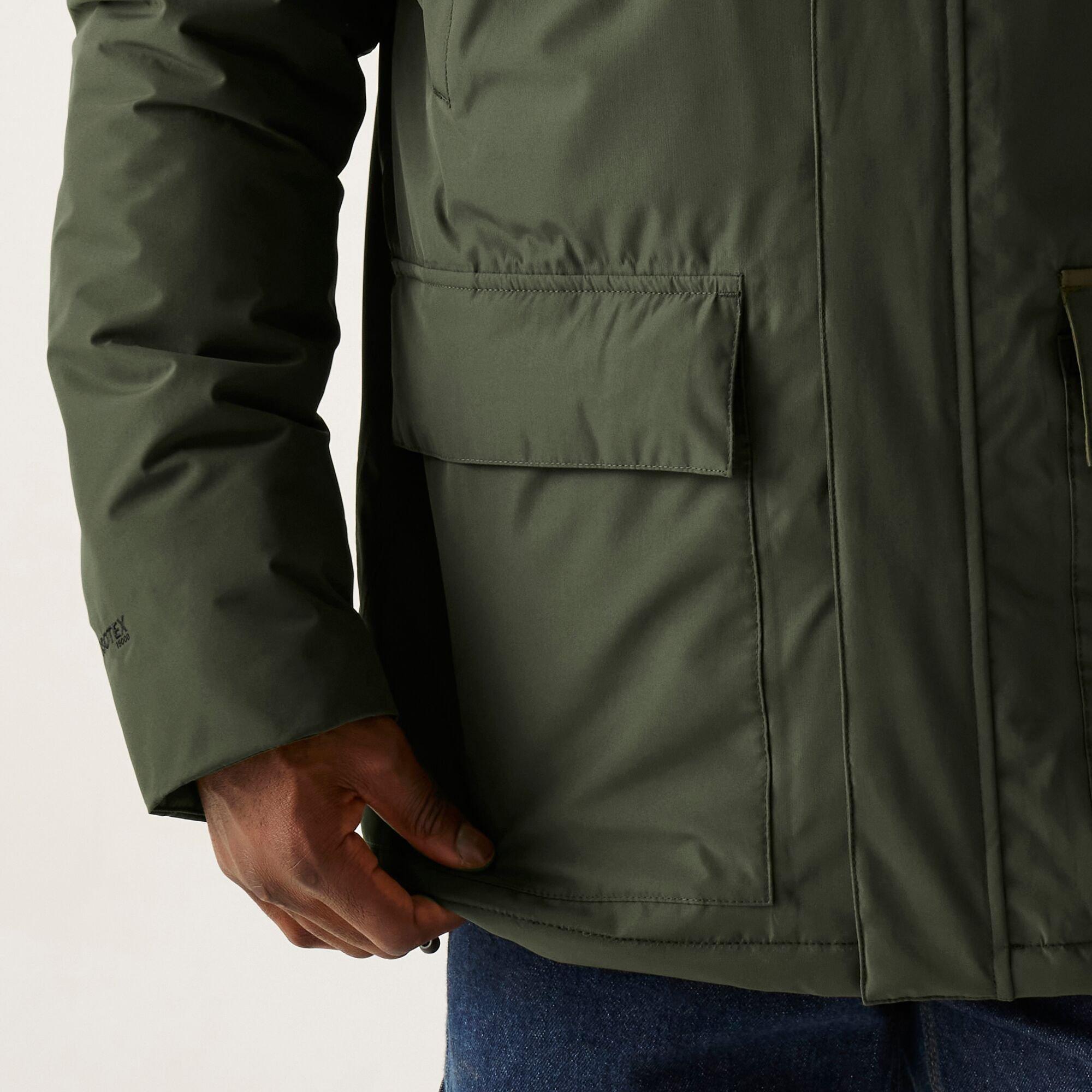 Dark Khaki - Regatta - Men's Savon Isotex 15000 Quilted Insulated Waterproof Jacket - 6
