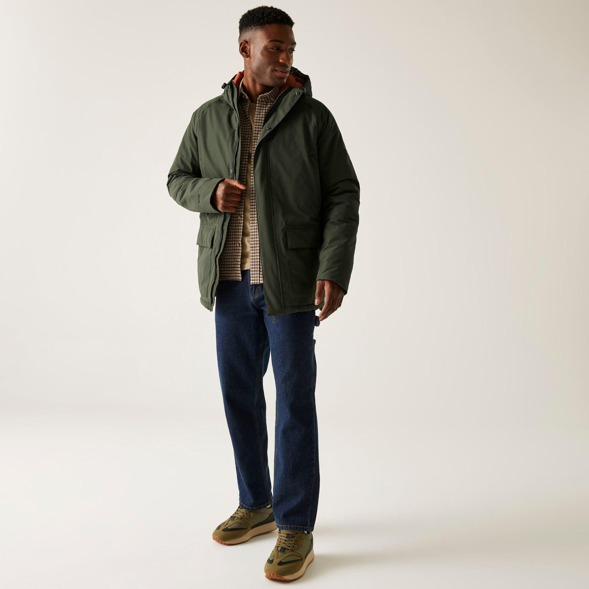Dark Khaki - Regatta - Men's Savon Isotex 15000 Quilted Insulated Waterproof Jacket - 8