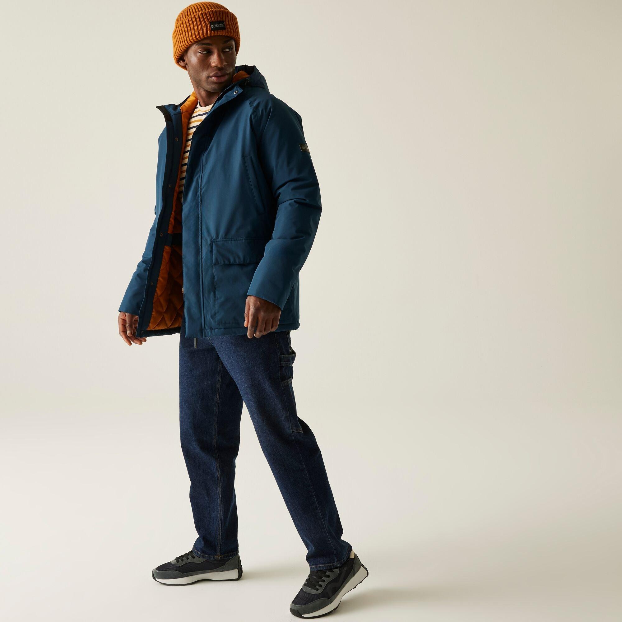 Navy Blue - Regatta - Men's Savon Isotex 15000 Quilted Insulated Waterproof Jacket - 3