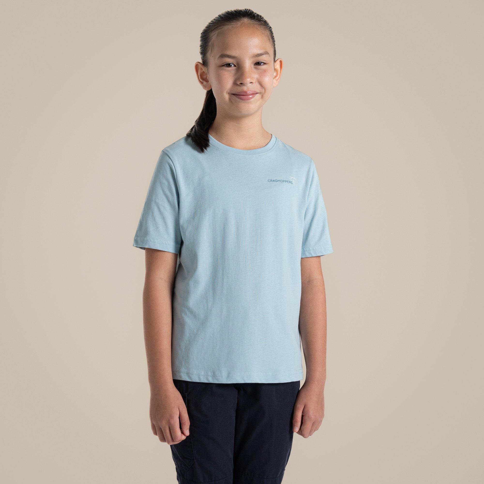 Sky Blue - Craghoppers - Unisex Kids' Ellis Short Sleeve T-Shirt - 1
