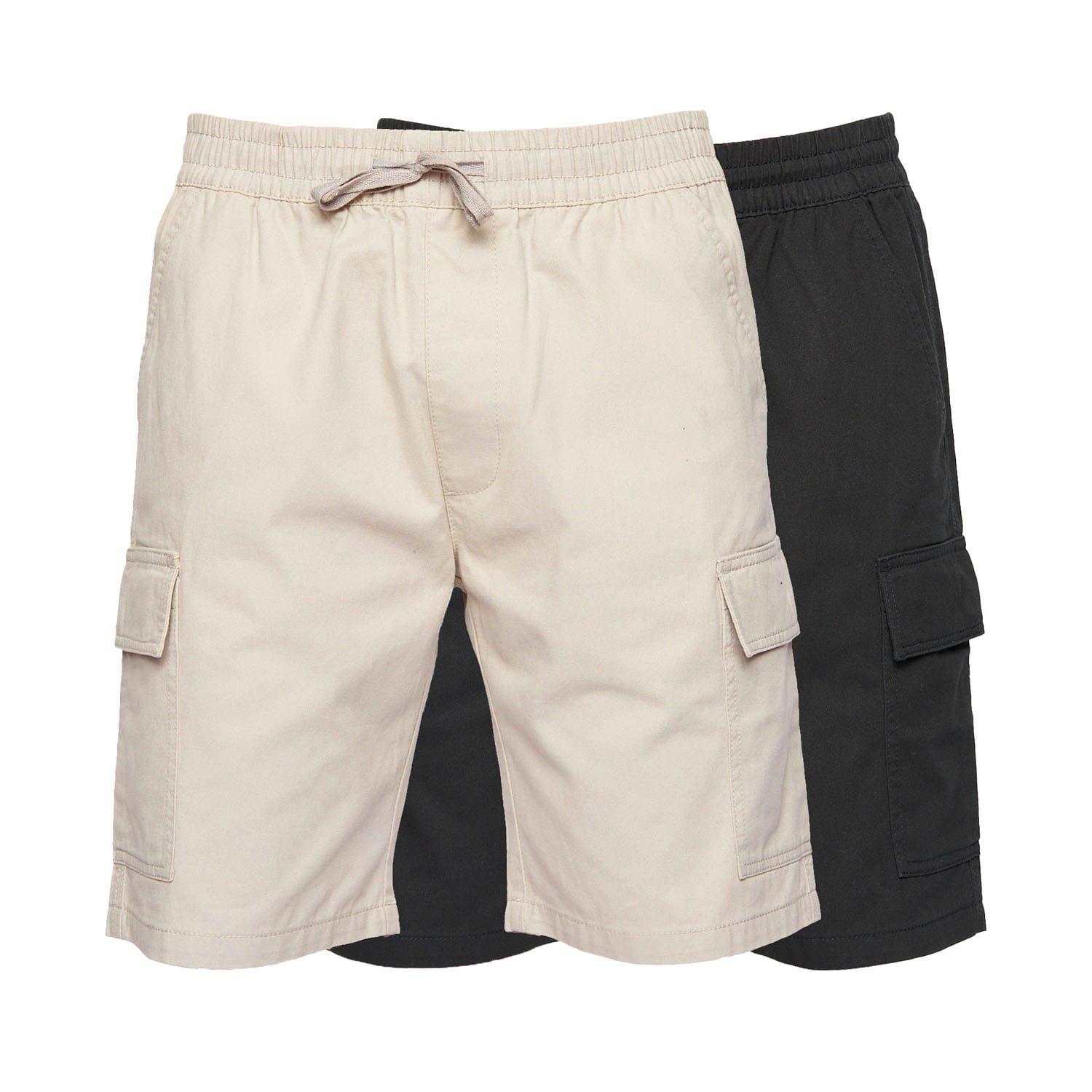Multi Colour - Crosshatch - 2 Pack of Kathos Cargo Shorts - 1