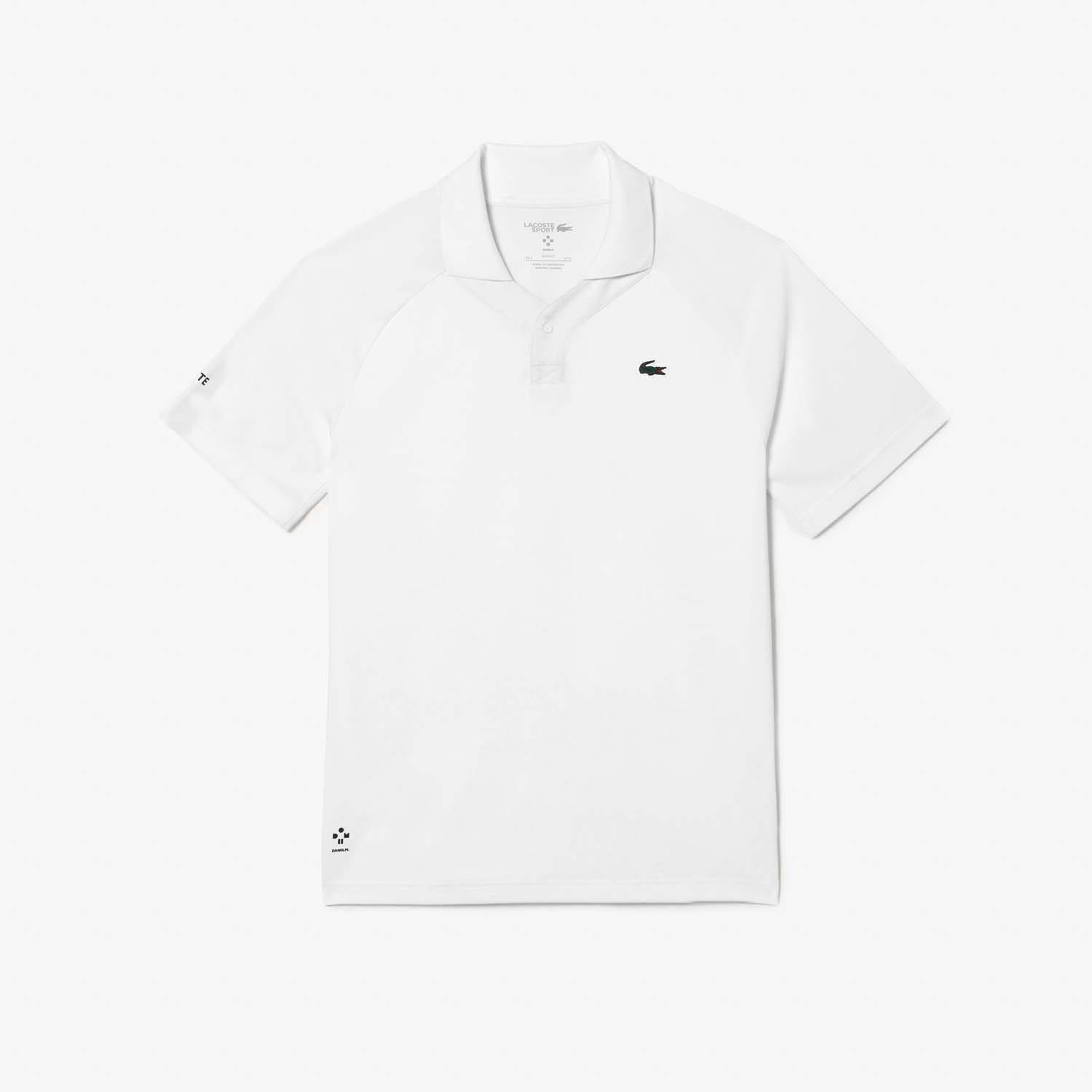 White - Lacoste - Tennis x Daniil Slim-Fit Polo Shirt - 1