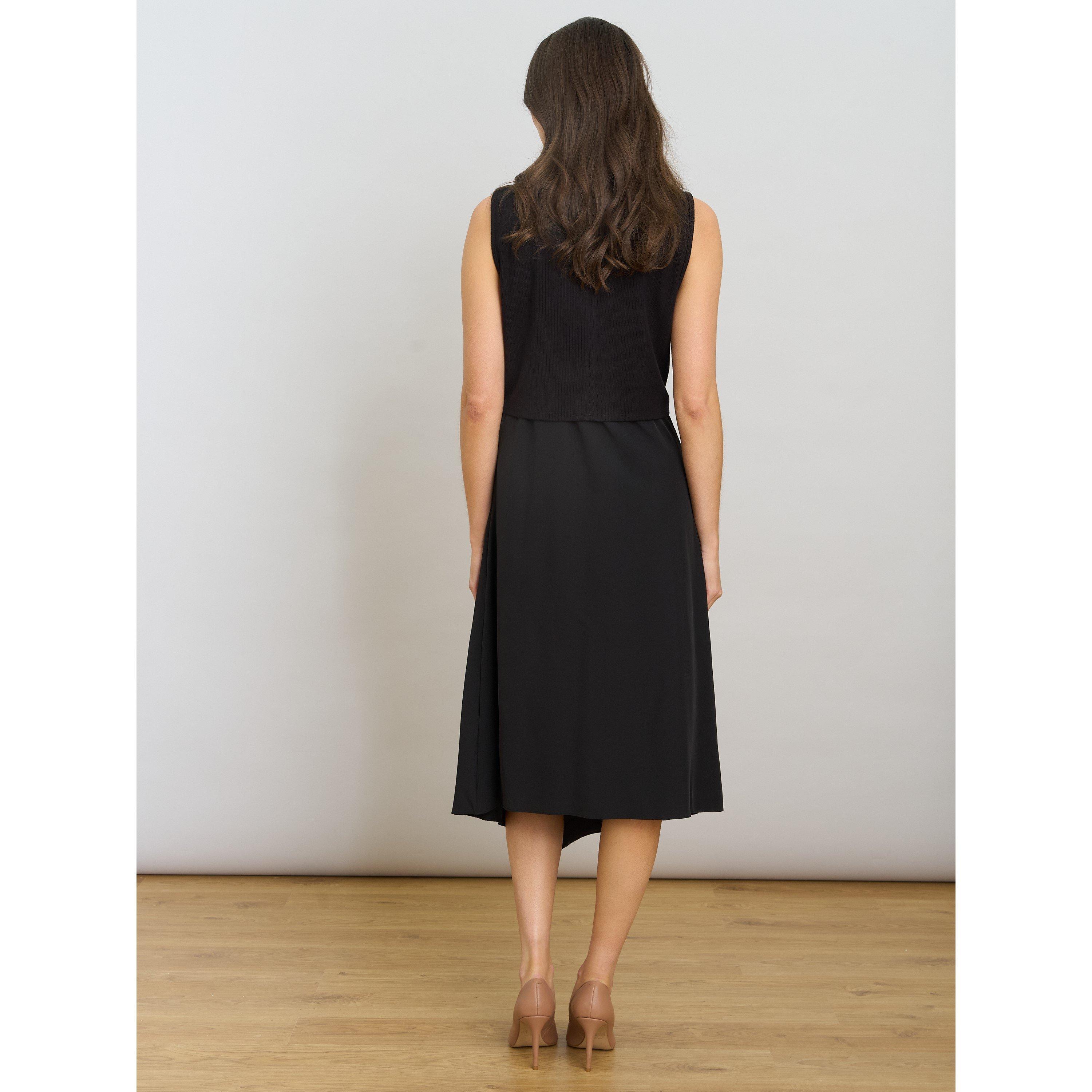 Black - Gina Bacconi - Ashlee Black Midi Dress - 3