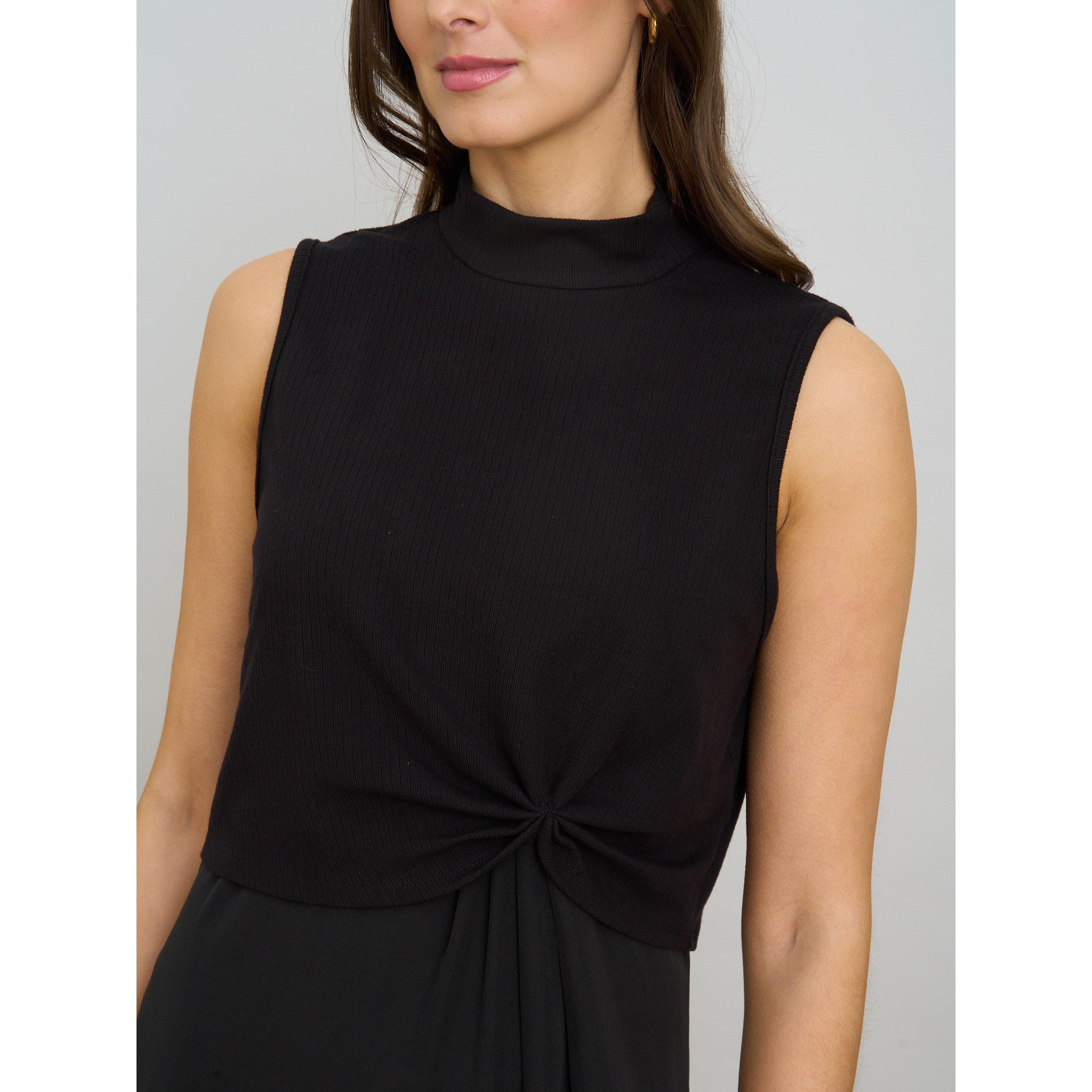 Black - Gina Bacconi - Ashlee Black Midi Dress - 5