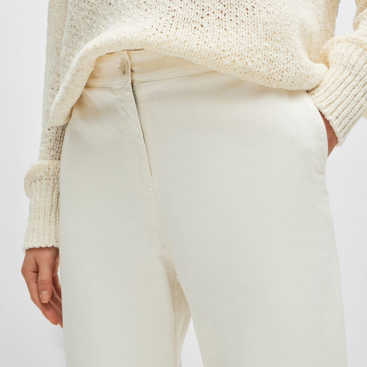 White - Boss - Tolinda-D Elasticed Waistband Trousers - 3