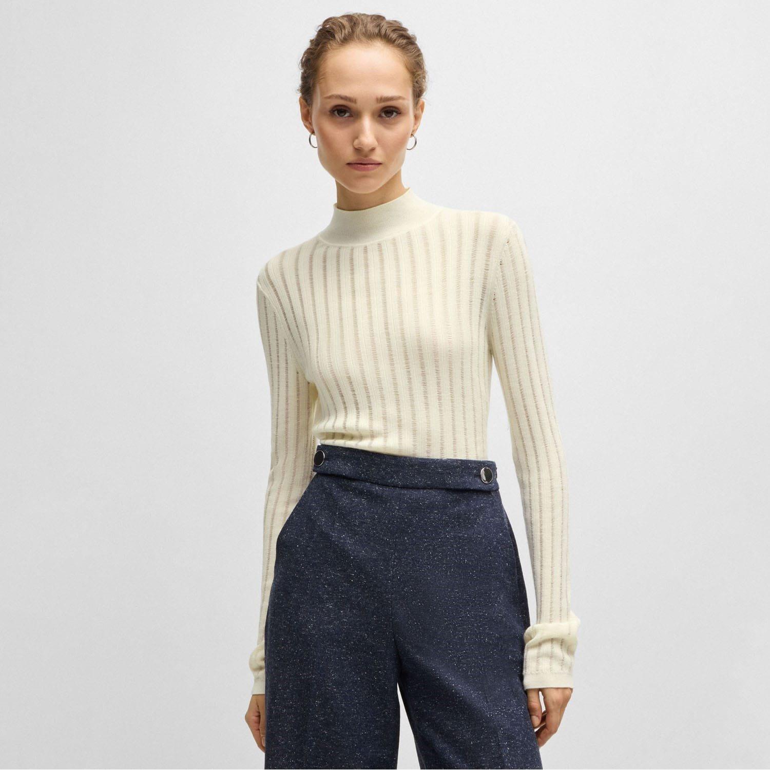 Boss Fatirami Structured Stripes Sweater