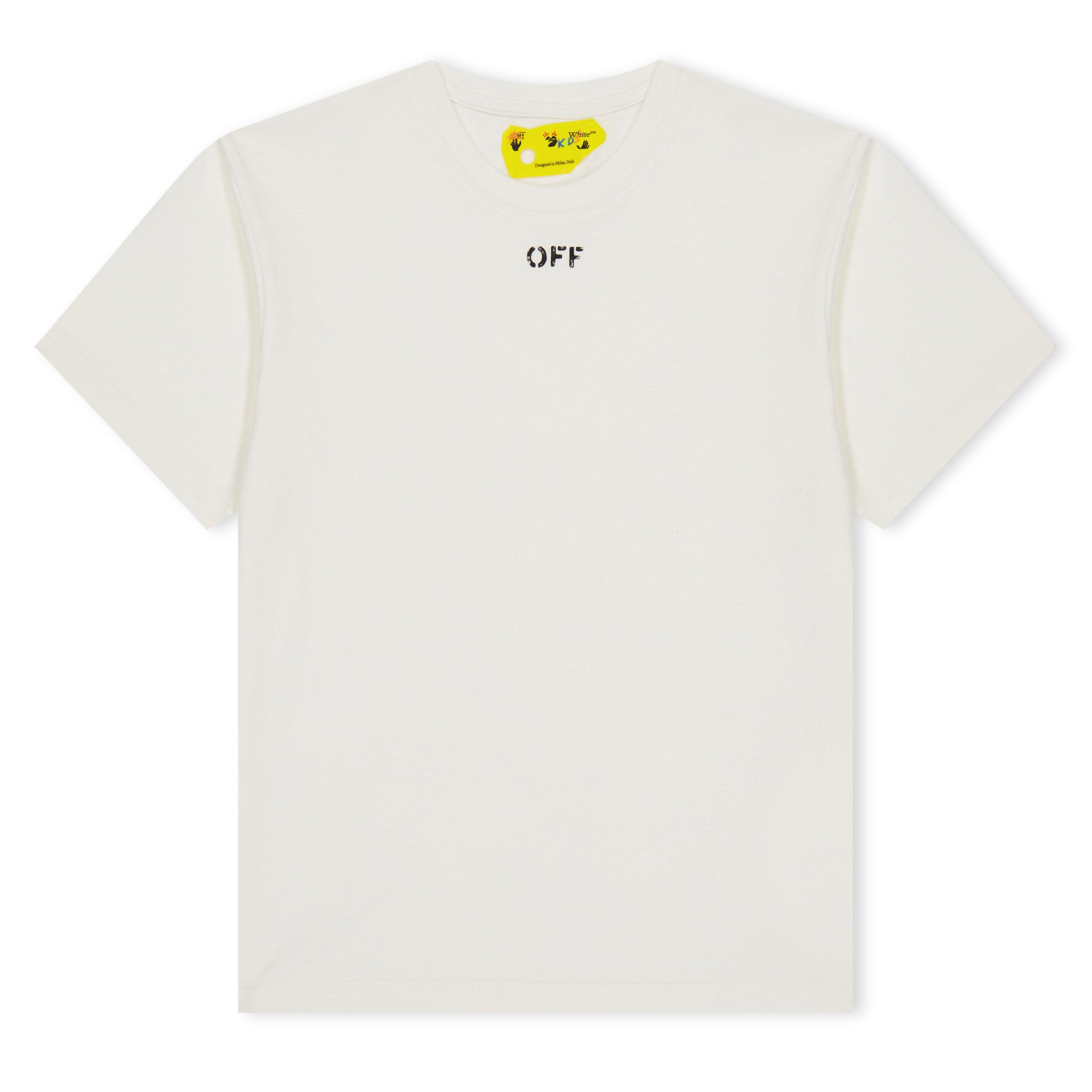 White - Off White - Kids Logo T-Shirt - 1
