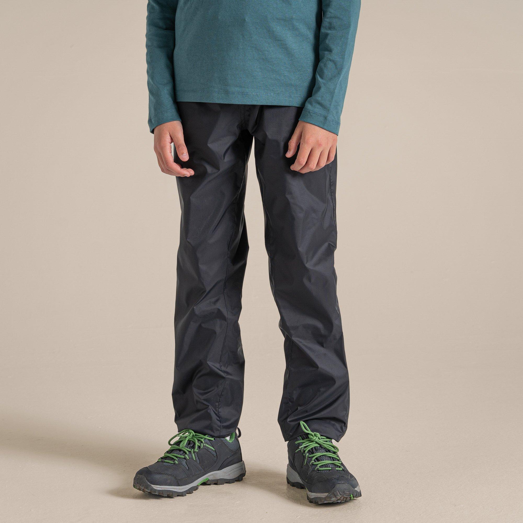 Black - Craghoppers - Unisex Kids' Triton Waterproof Straight Leg Trousers - 1