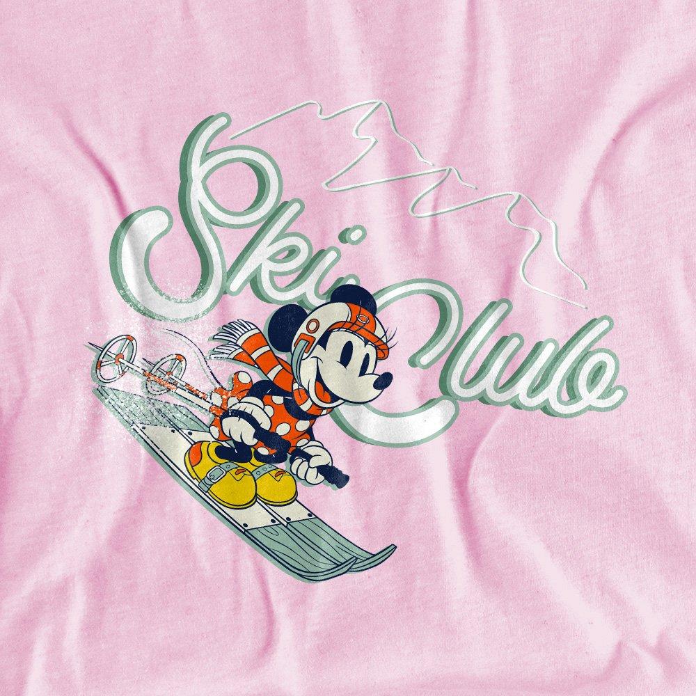 Pink - Minnie Mouse - Minnie Mouse Ski Club Kids T-Shirt Pink - 2