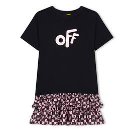 Off White Kids Logo T-Shirt Dress