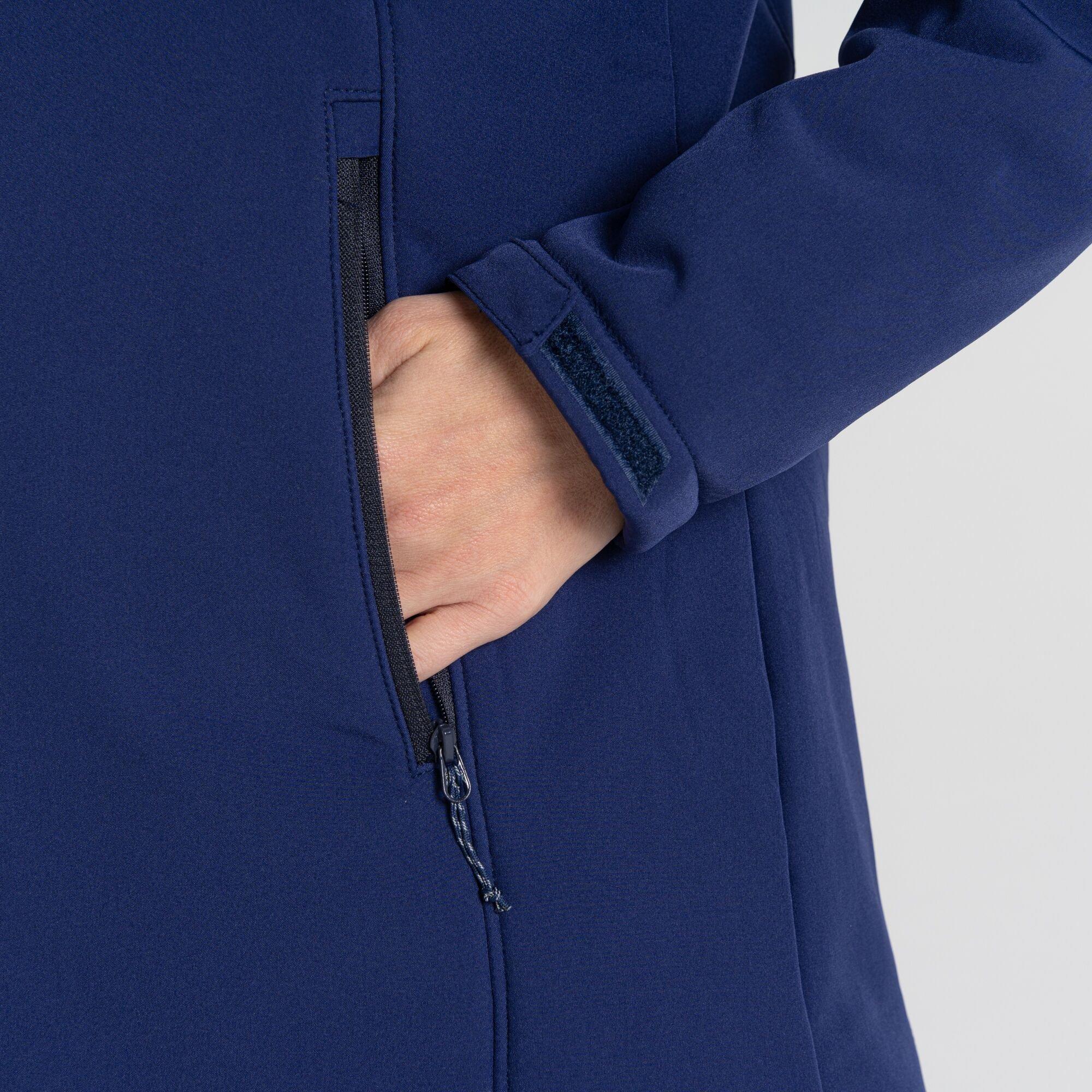 Indigo Blue - Craghoppers - Women's Gwen Waterproof Fleece Lined Long Softshell Jacket - 4