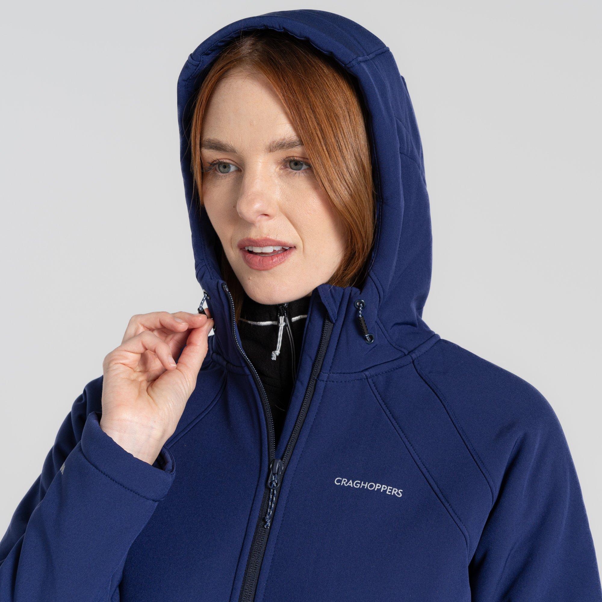 Indigo Blue - Craghoppers - Women's Gwen Waterproof Fleece Lined Long Softshell Jacket - 6