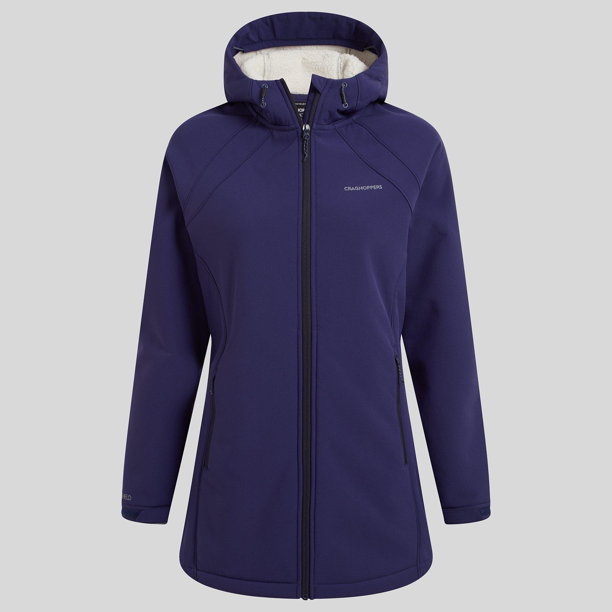 Indigo Blue - Craghoppers - Women's Gwen Waterproof Fleece Lined Long Softshell Jacket - 8