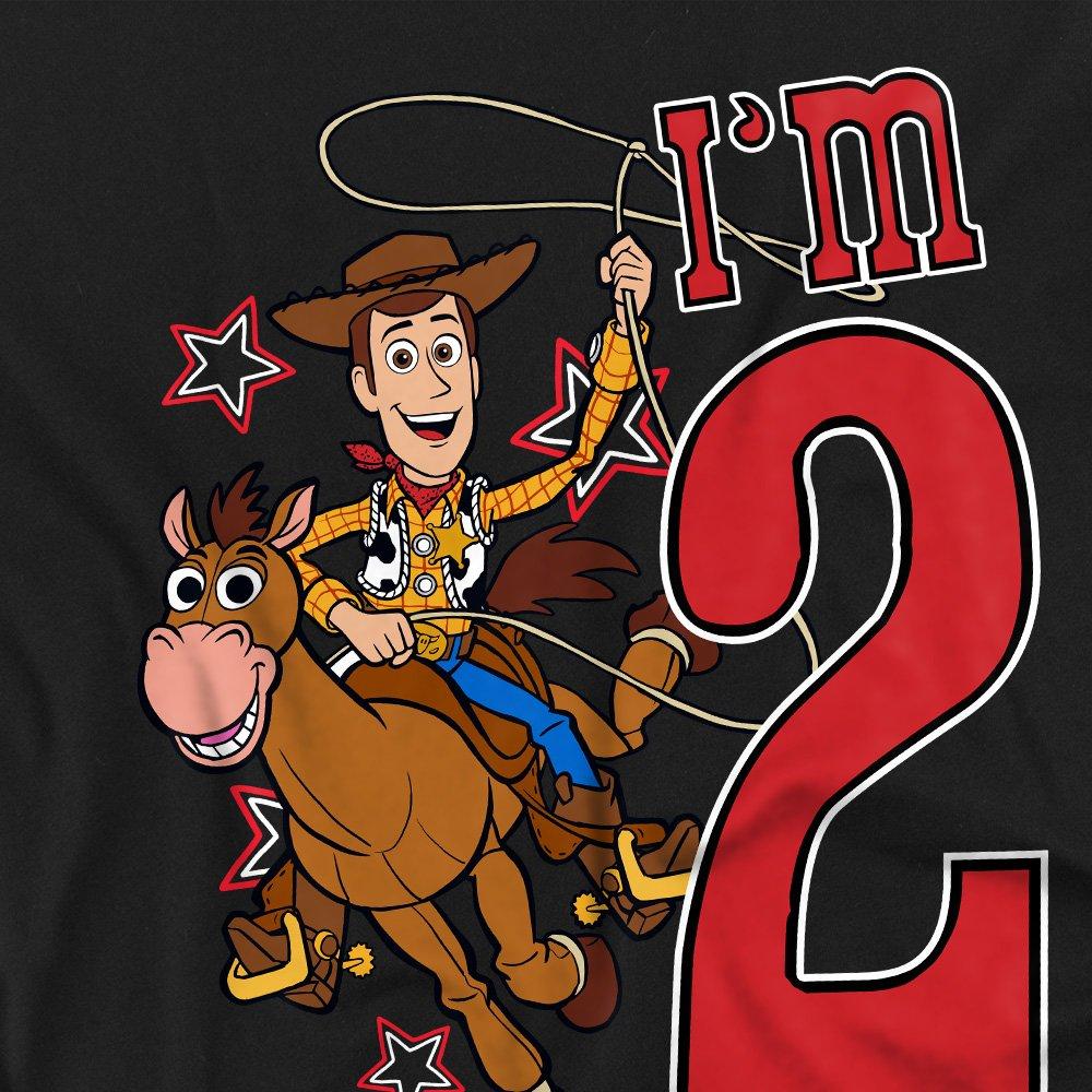 Black - Toy Story - Toy Story Birthday Woody IM 2 Kids T-Shirt Black - 2