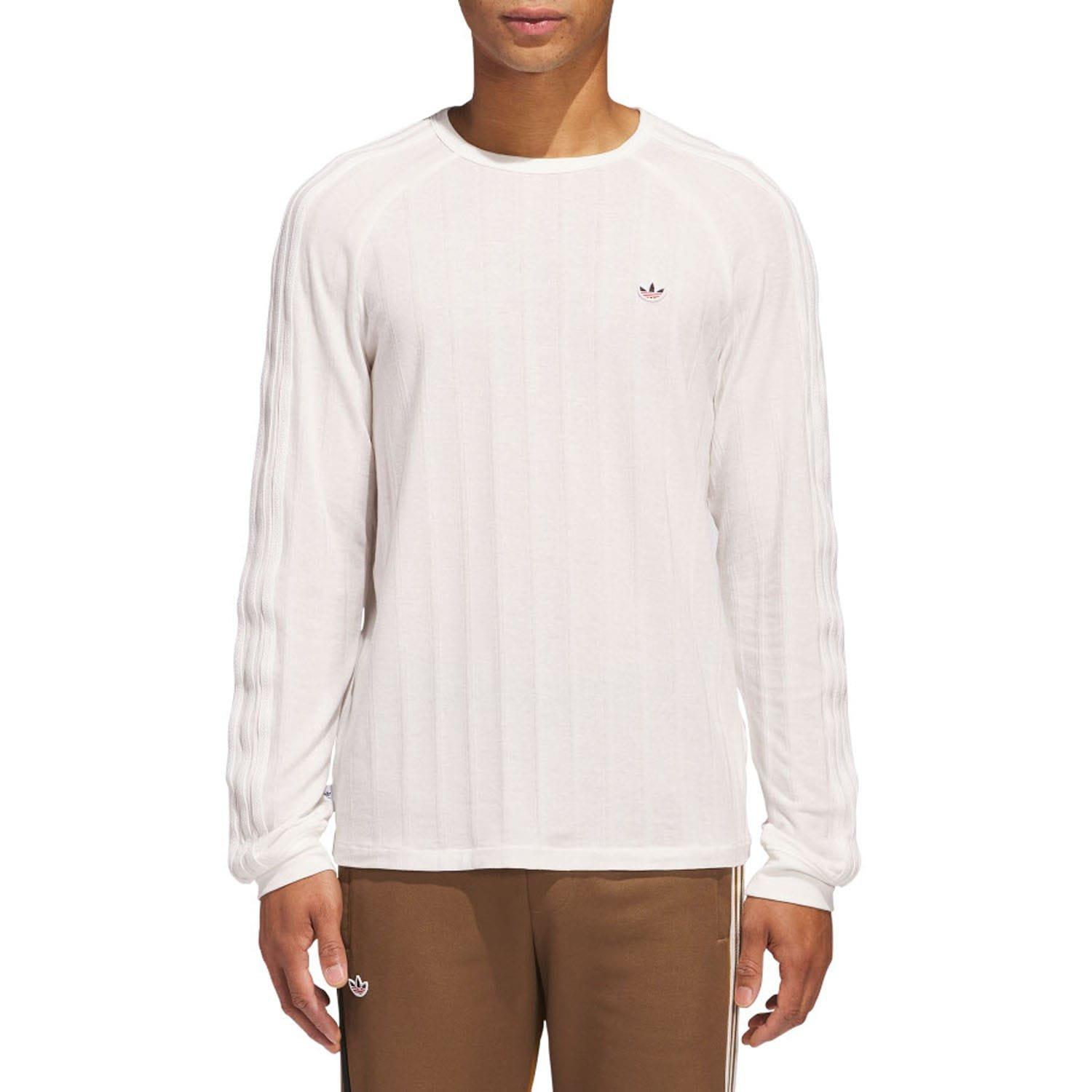 White - adidas Originals - CLOT x adidas Long Sleeve Ribbed T-Shirt - 3