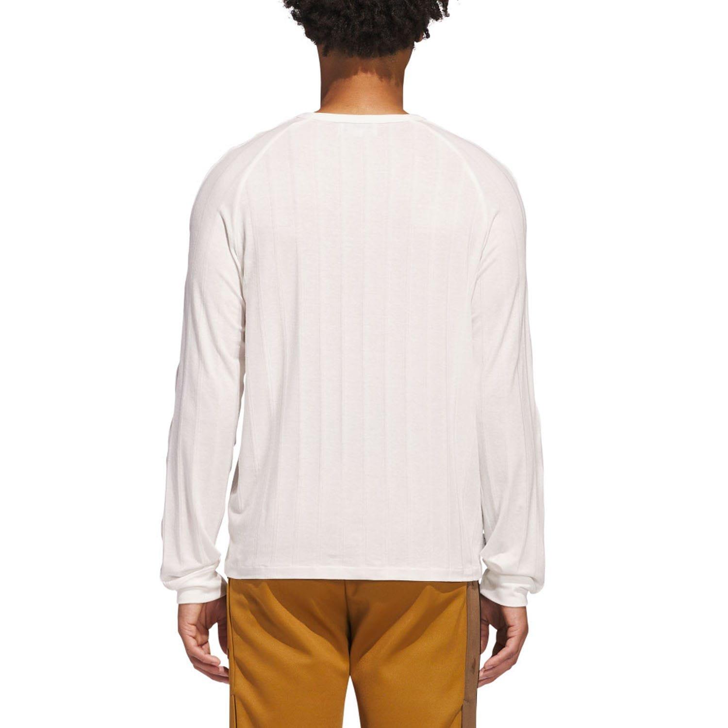 White - adidas Originals - CLOT x adidas Long Sleeve Ribbed T-Shirt - 4