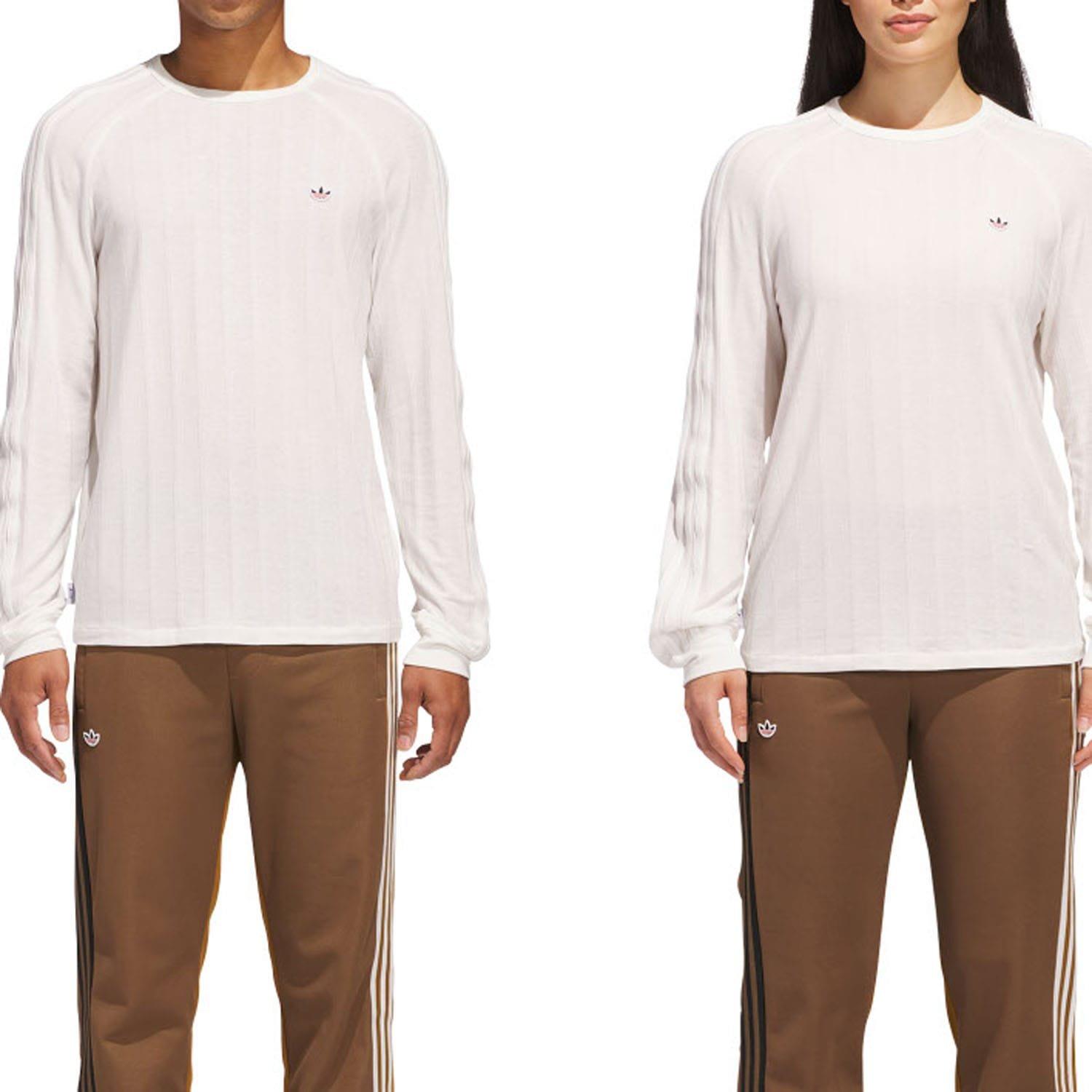 White - adidas Originals - CLOT x adidas Long Sleeve Ribbed T-Shirt - 7