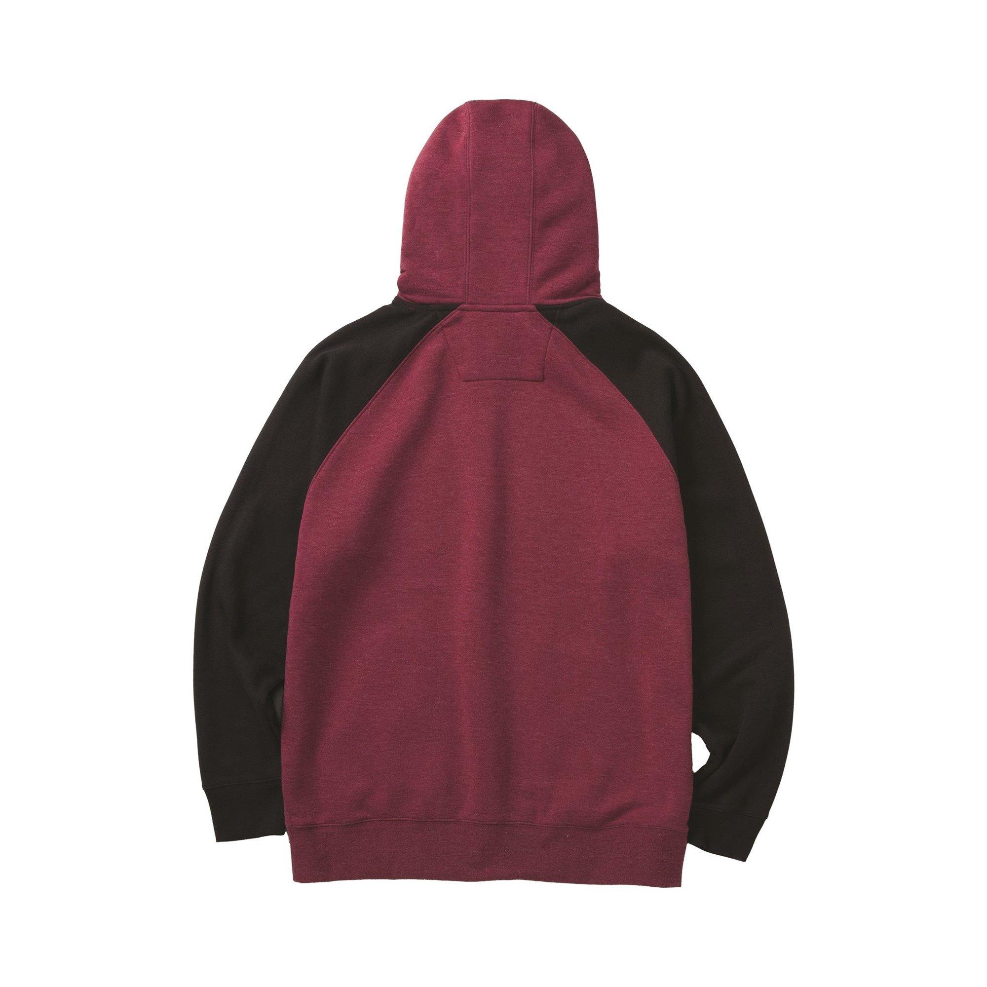 Carmenere Heath - Caterpillar - Raglan Hooded Sweatshirt - 2