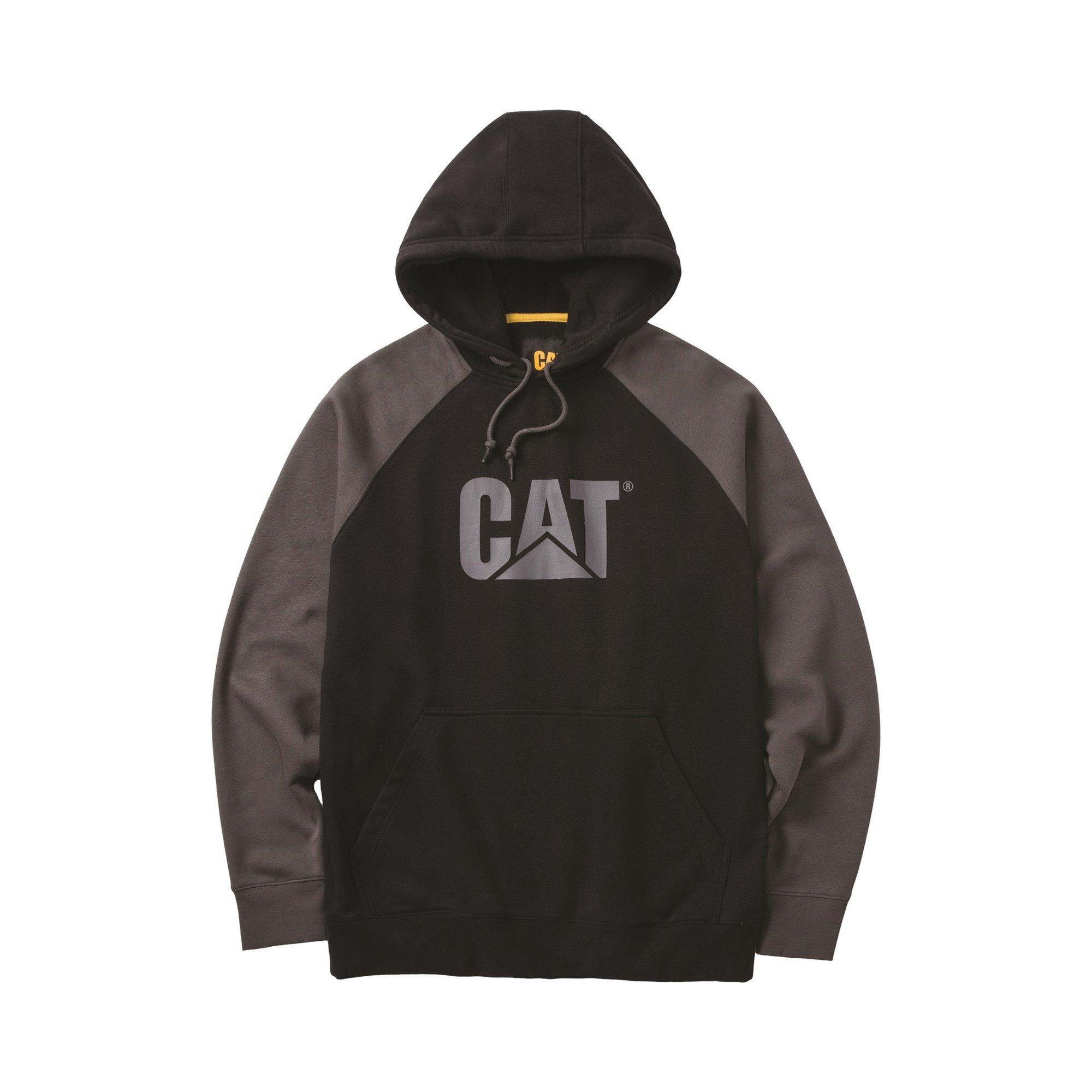 Black/Magnet - Caterpillar - Raglan Hooded Sweatshirt - 1
