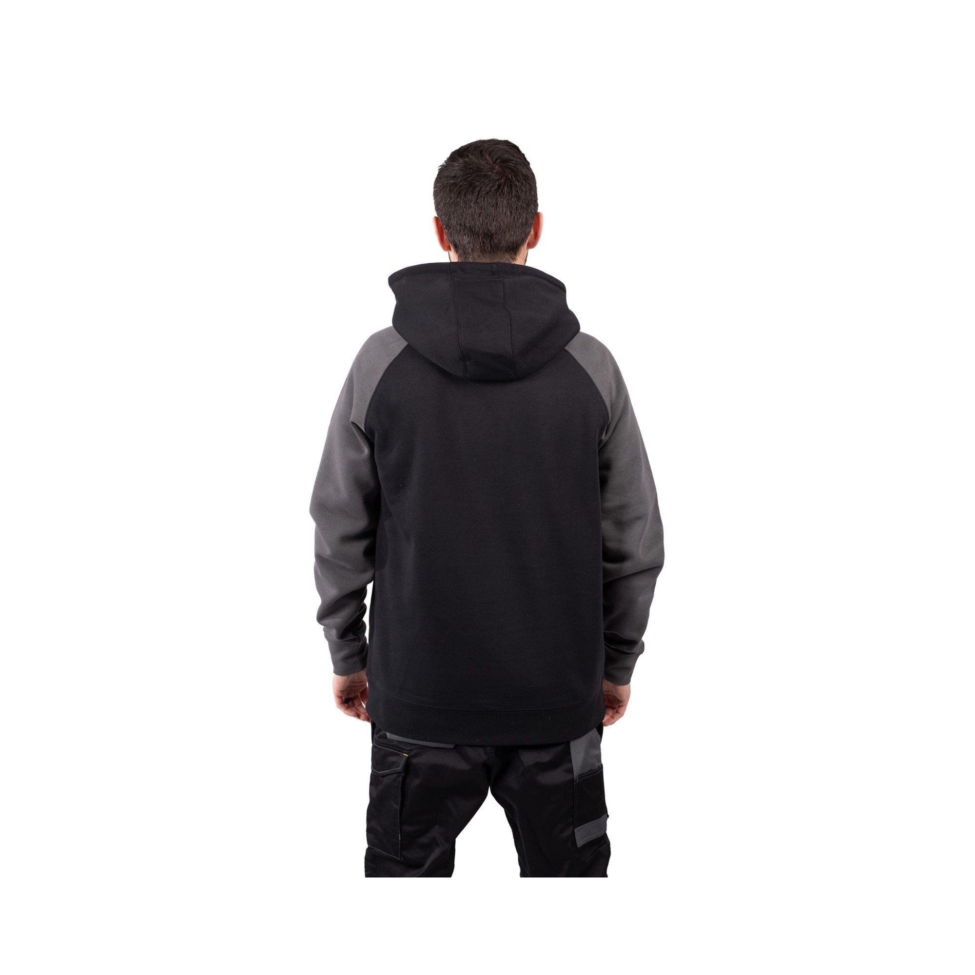 Black/Magnet - Caterpillar - Raglan Hooded Sweatshirt - 5