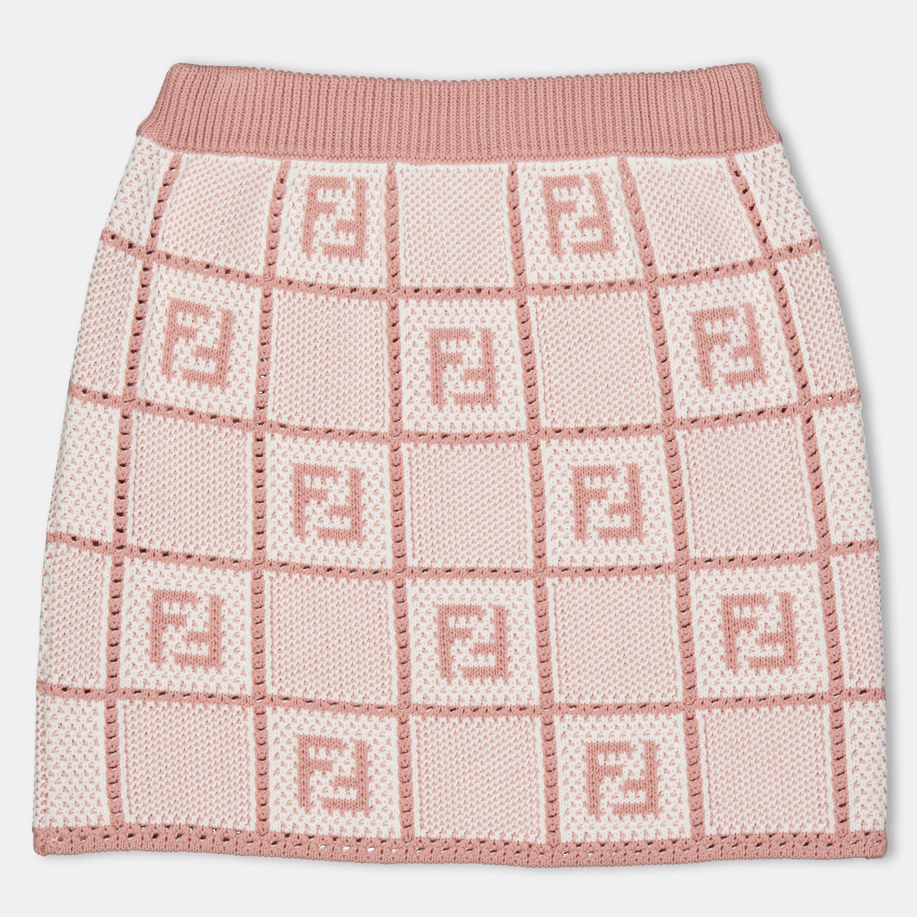 Gesso Pnk F1SGN - Fendi - Ff Crochet Skirt Juniors - 2