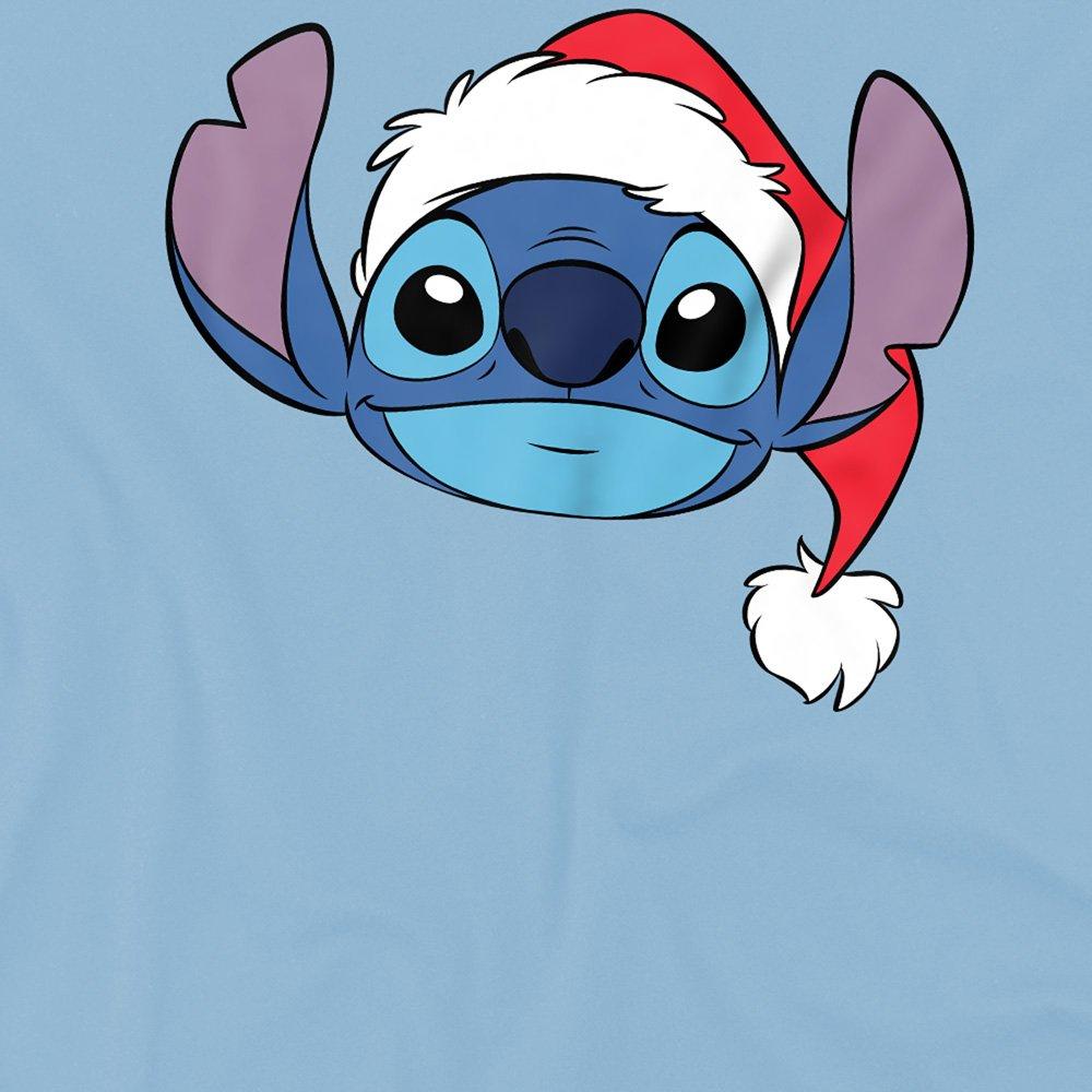 Light Blue - Disney - Stitch Santa Hat Kids T-Shirt Light Blue - 2