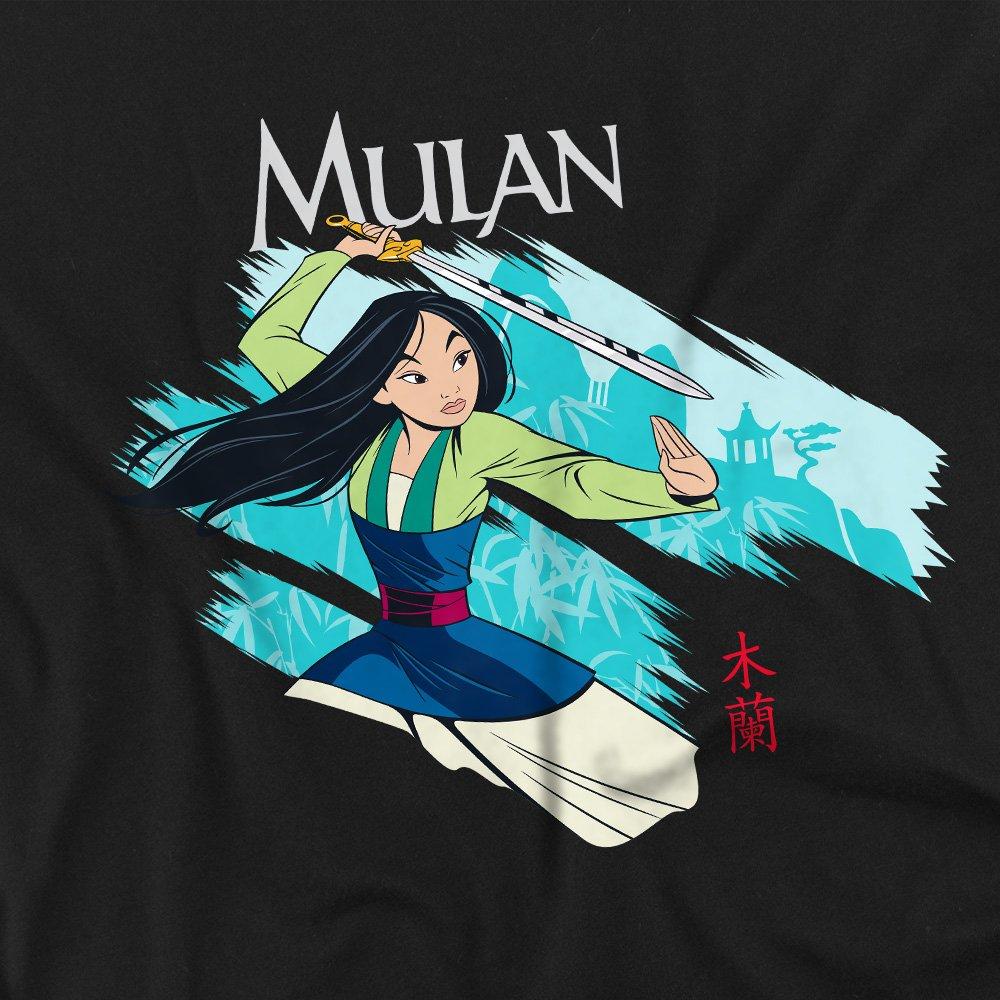 Black - Disney - Mulan Sword In The Wind T-Shirt Black - 2