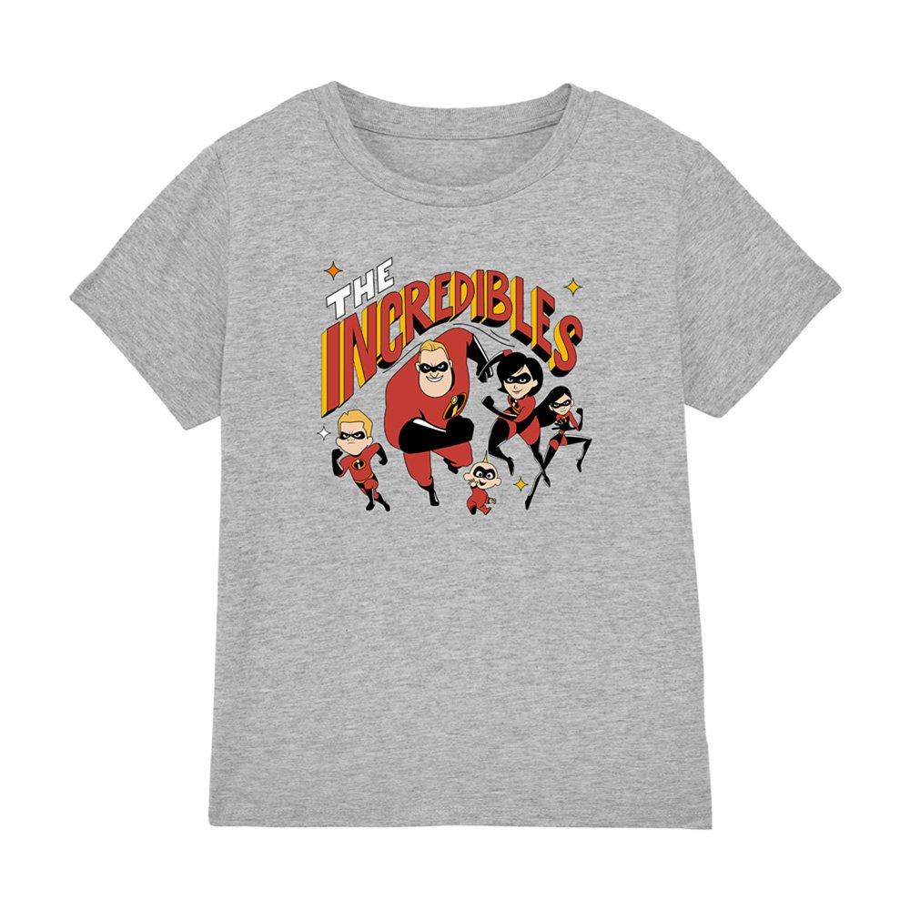 Grey - Disney - The Incredibles Family Action Kids T-Shirt - 1
