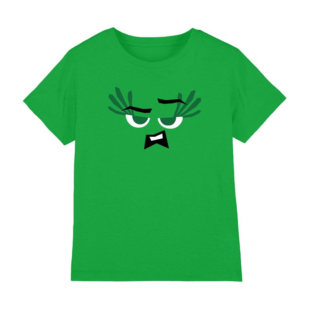 Bright Green - Disney - Disney Inside Out Disgust Face Kids T-Shirt Kelly - 1
