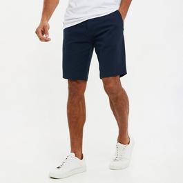 Threadbare Cotton Slim Fit Chino Shorts With Stretch