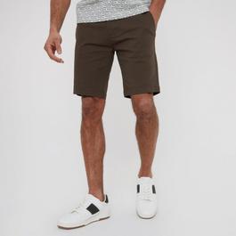 Threadbare Cotton Slim Fit Chino Shorts With Stretch