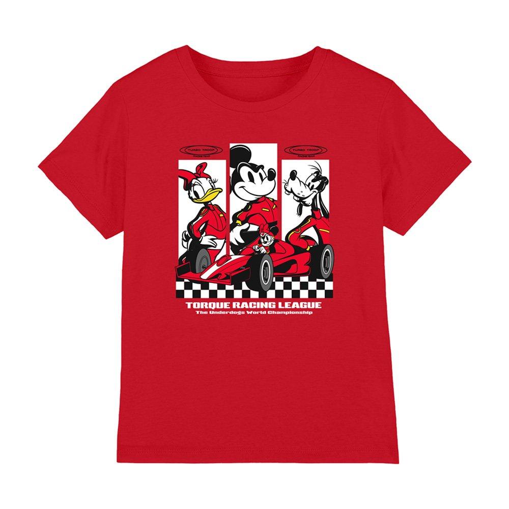 Red - Disney - Mickey And Friends Race League Kids T-Shirt Red - 1