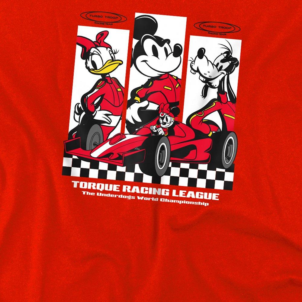 Red - Disney - Mickey And Friends Race League Kids T-Shirt Red - 2