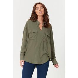 Be You Ladies Utility Pocket Blouse