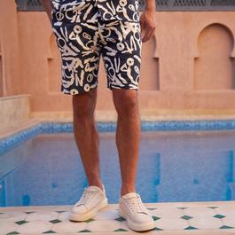 Threadbare Abstract Print Shorts