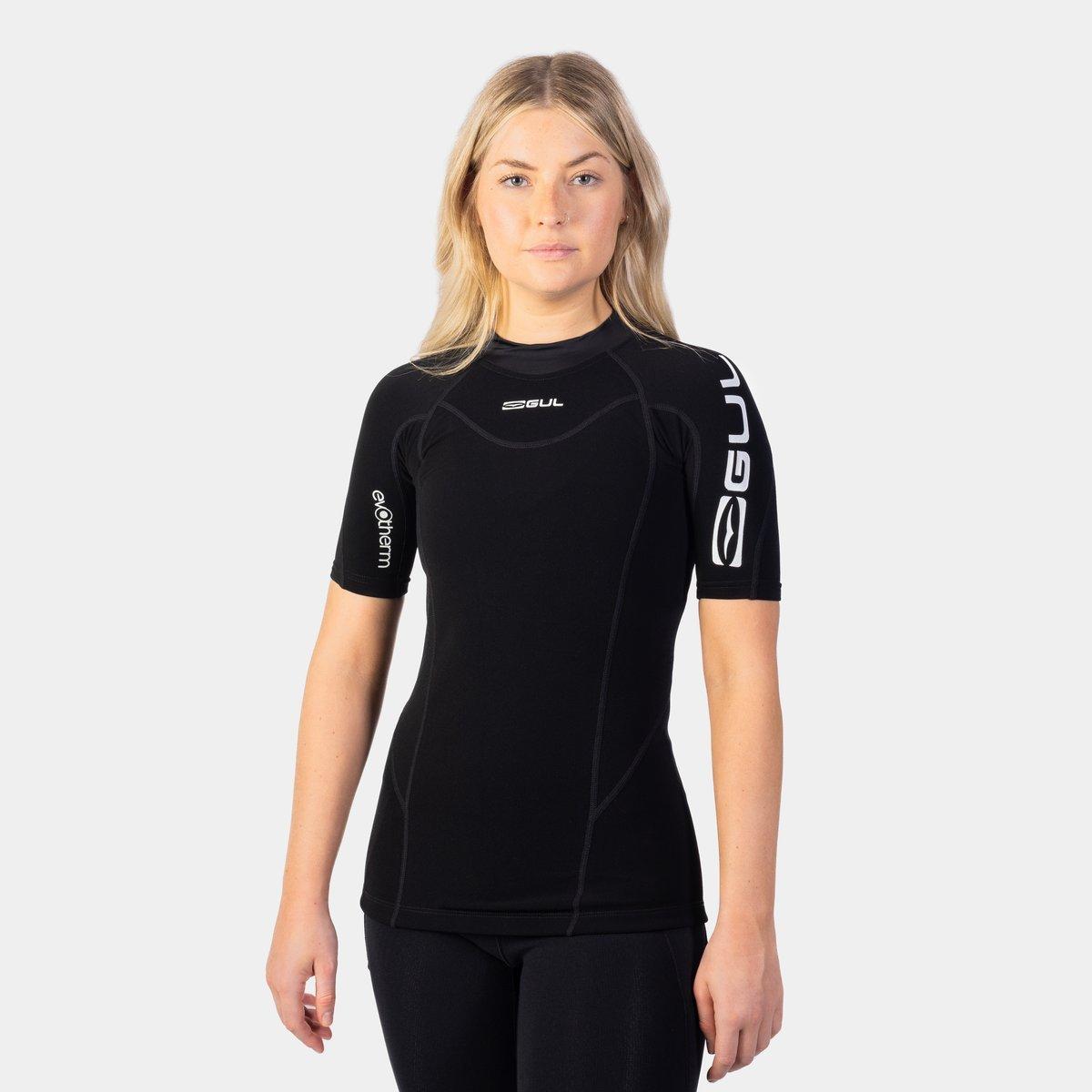 Black - Gul - WOMENS EVOTHERM FLATLOCK SHORT SLEEVE THERMAL - 3