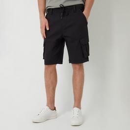 Threadbare Dobby Textured Cargo Shorts With Stretch