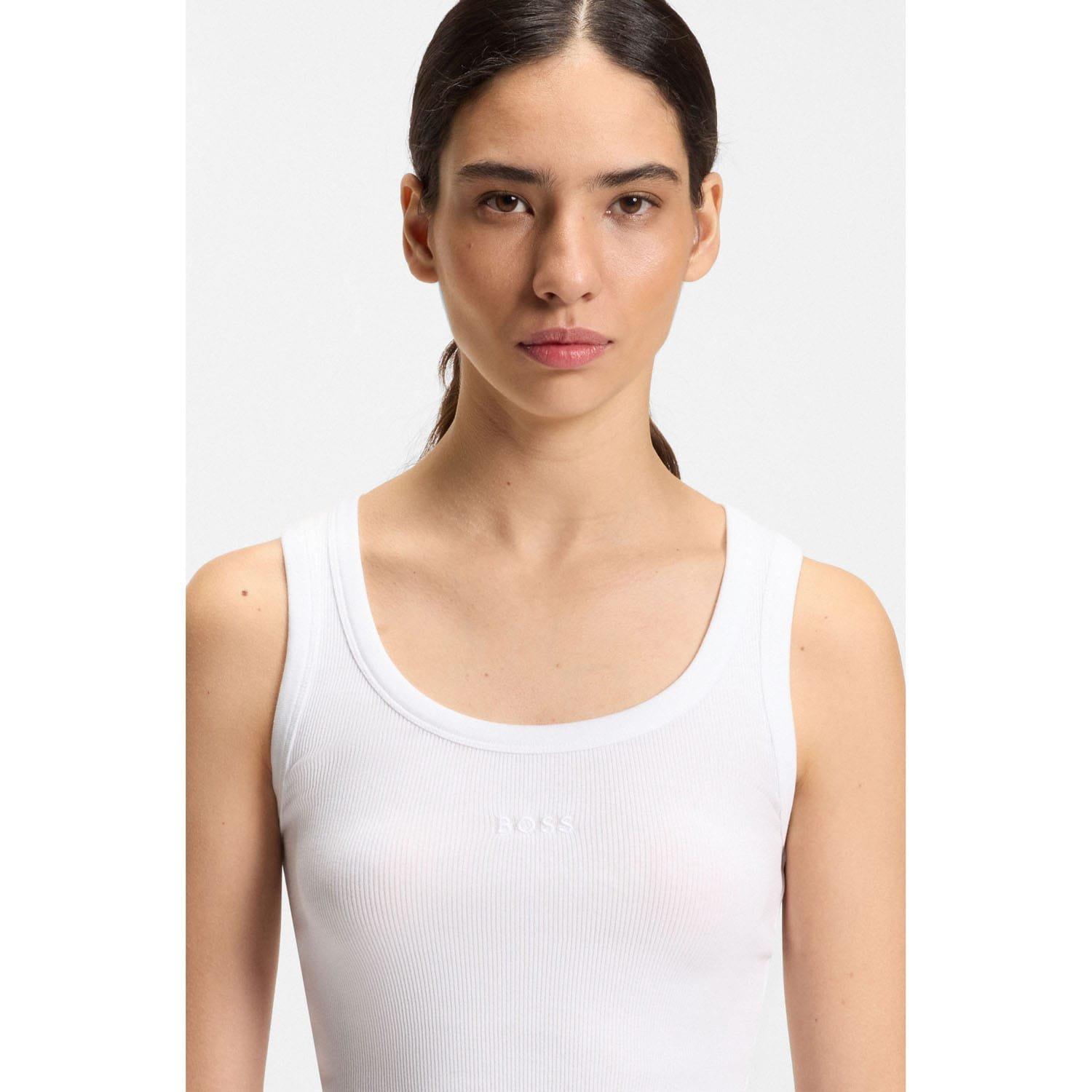 White - Boss - C_Ematite Slim Fit Vest - 3