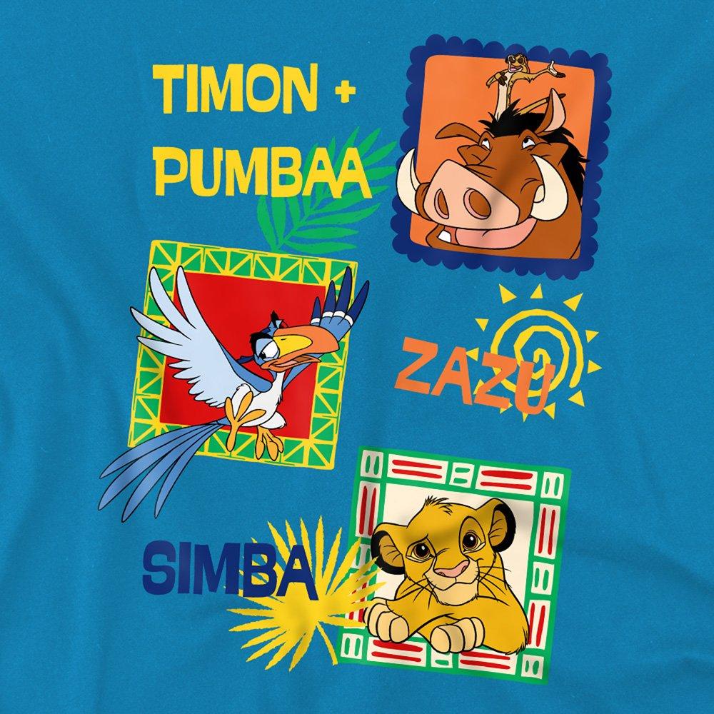 Turquoise - Disney - Lion King Aztec Frames Kids T-Shirt Turquoise - 2