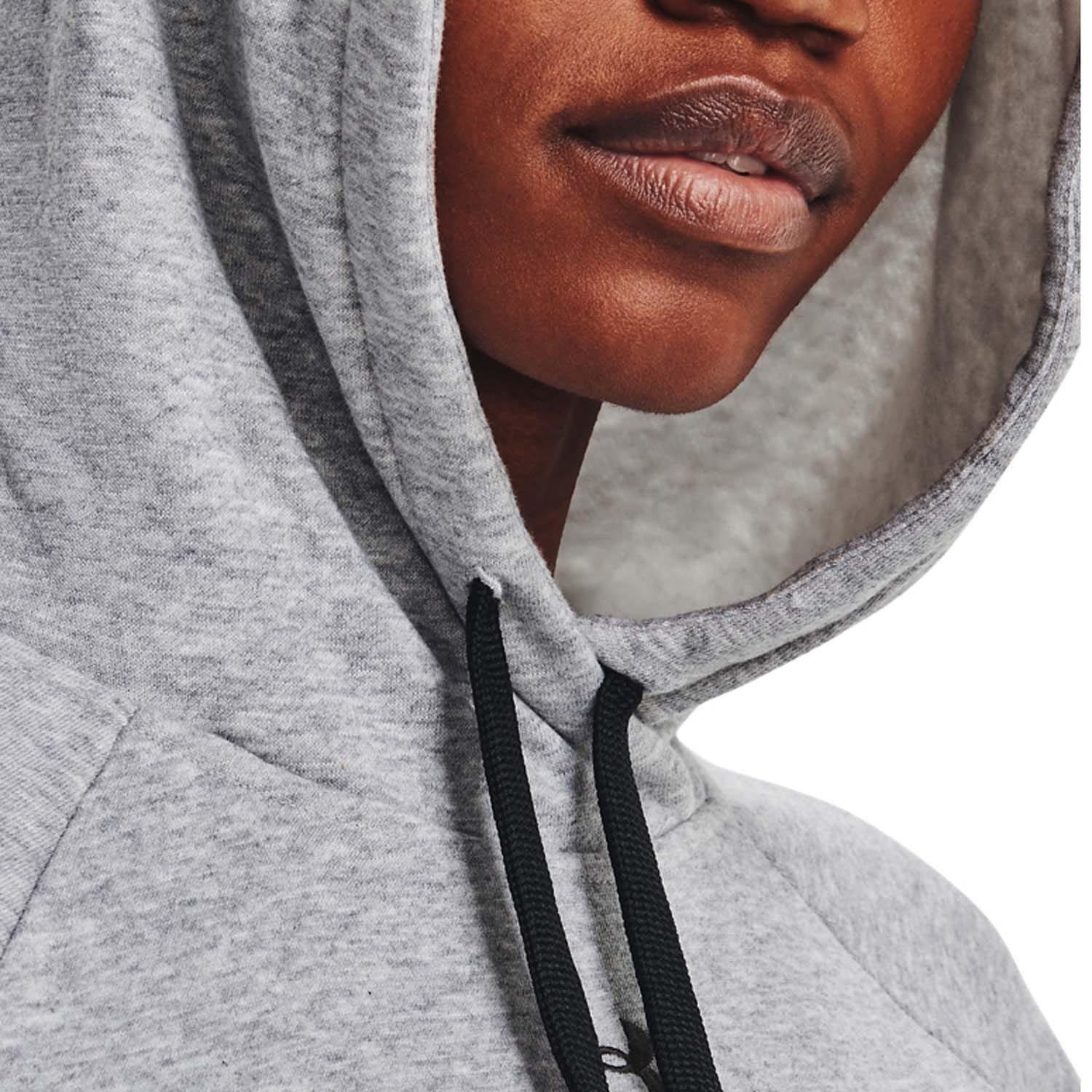 Grey - Under Armour - Rival Fleece HB Hoodie - 5