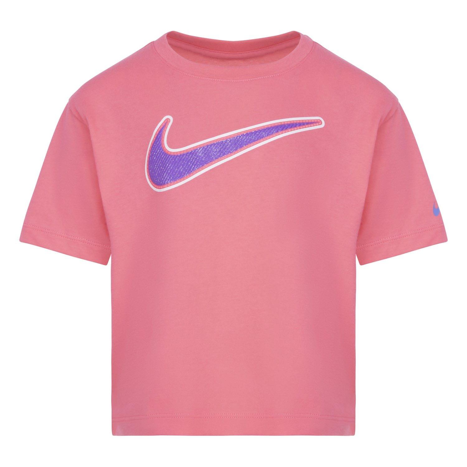 Pink - Nike - Swoosh Varsity Outline T-Shirt - 1