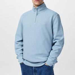 Gant WAFFLE TEXTURE HALF ZIP CREAM S