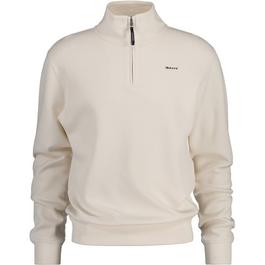 Gant WAFFLE TEXTURE HALF ZIP CREAM S