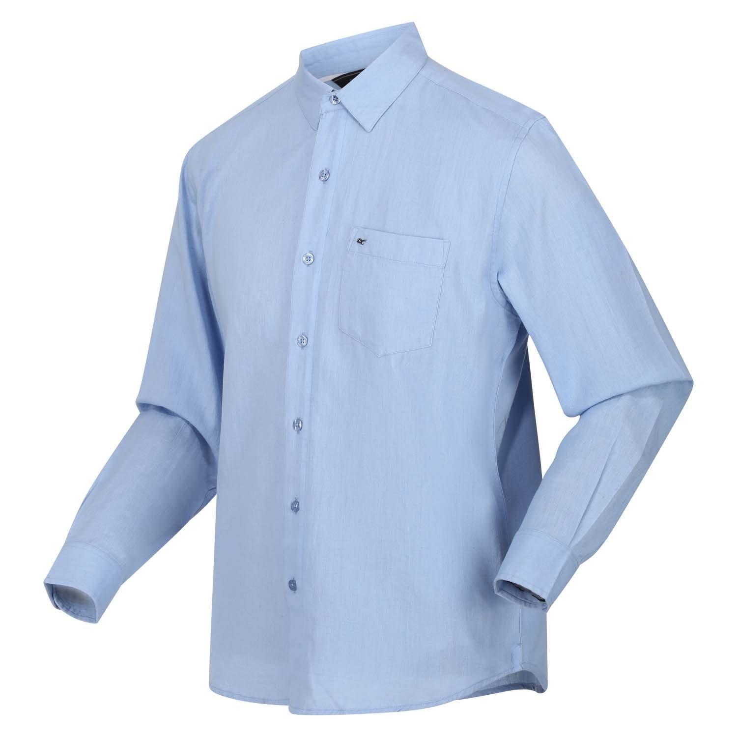 Blue - Regatta - Brycen Soft Cotton Shirt - 1