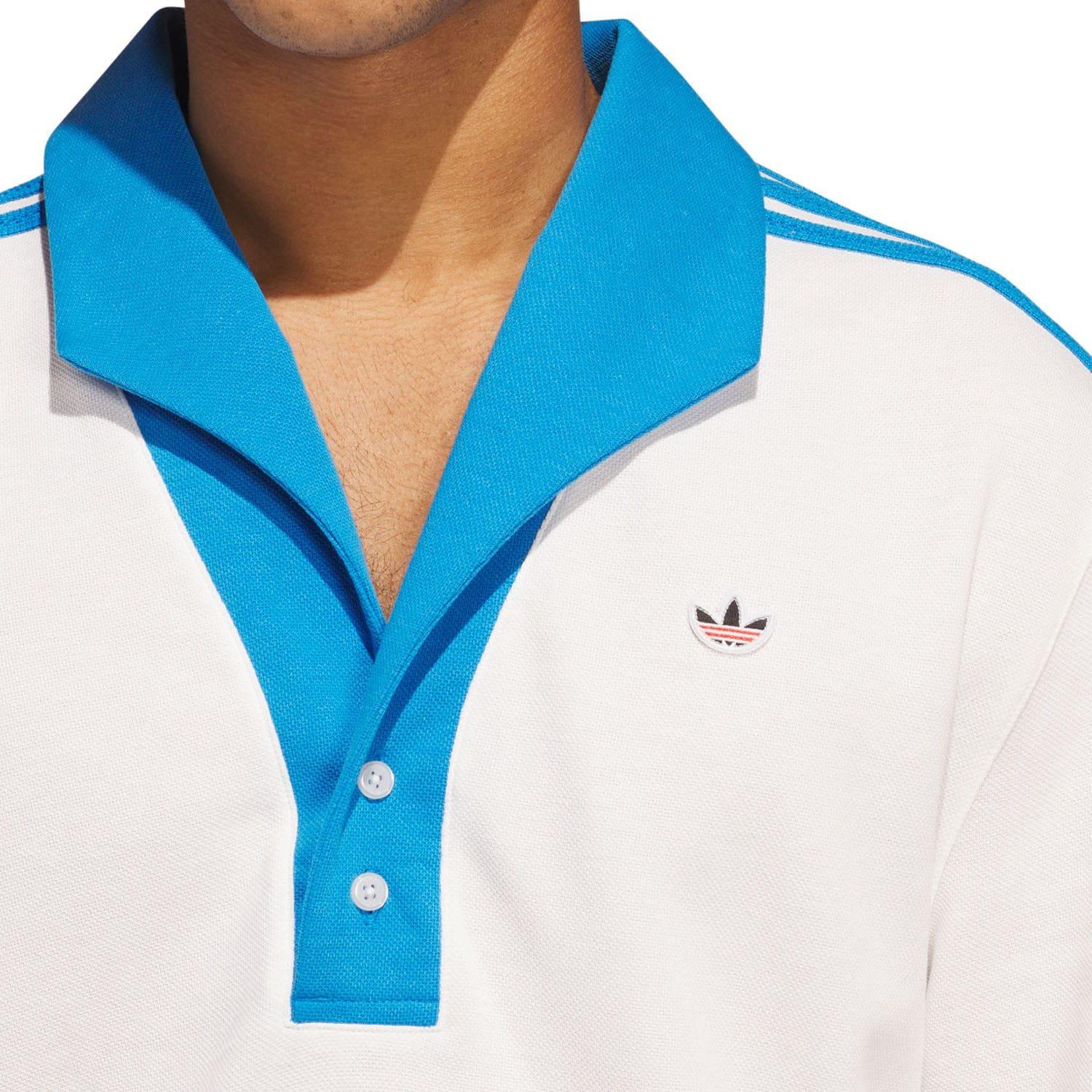 White - adidas Originals - CLOT x adidas Pique Polo Shirt - 4