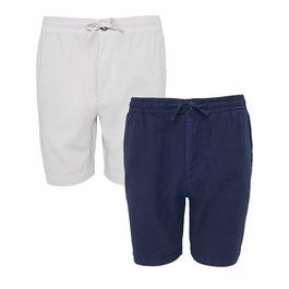 Threadbare 2 Pack Cotton Lyocell Jogger Style Shorts