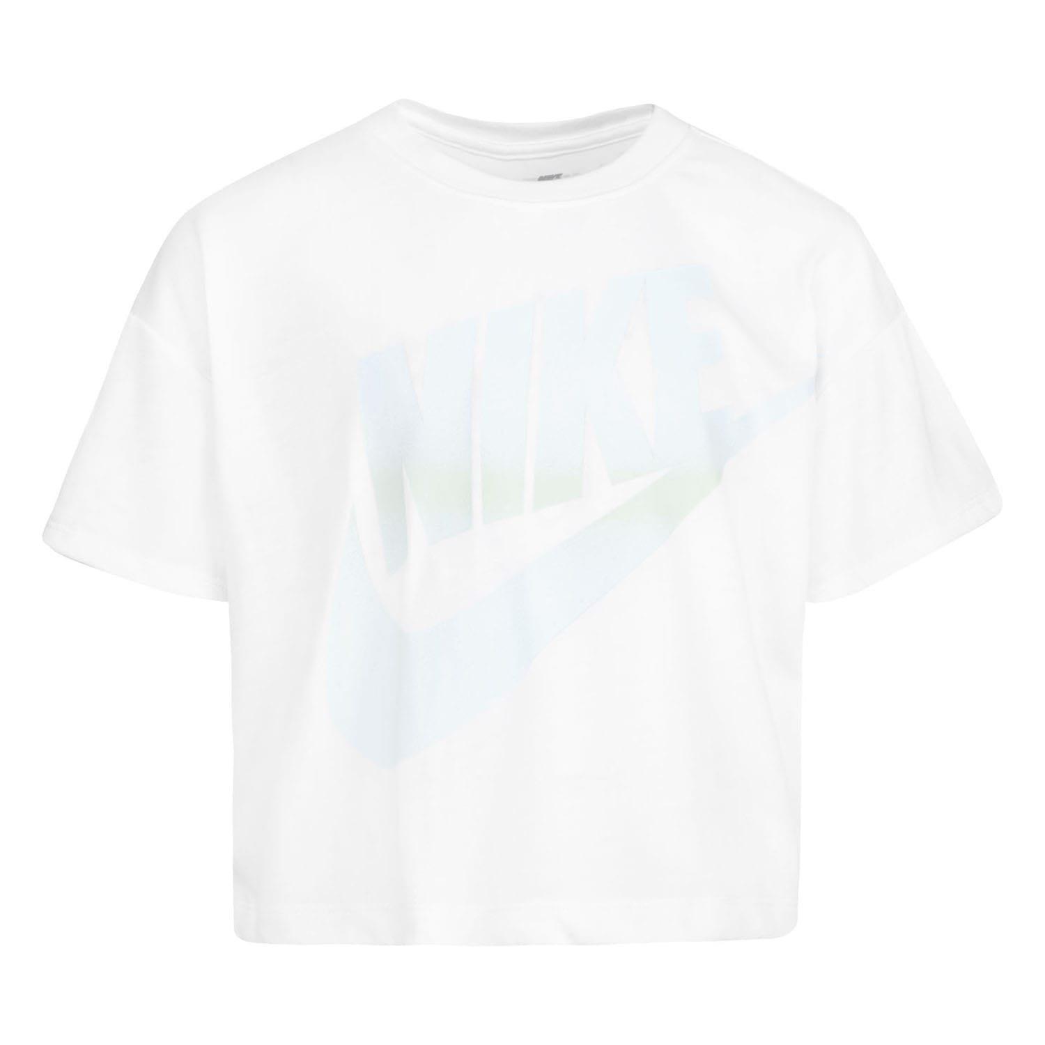 White - Nike - Gradient Futura Boxy T-Shirt - 1